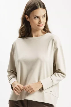 Bluza damska beżowa bez kaptura 65430-028<Cross Jeans Online