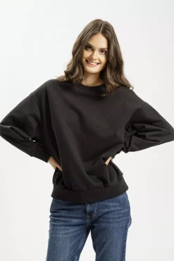 Bluza damska czarna 65421-020<Cross Jeans Outlet