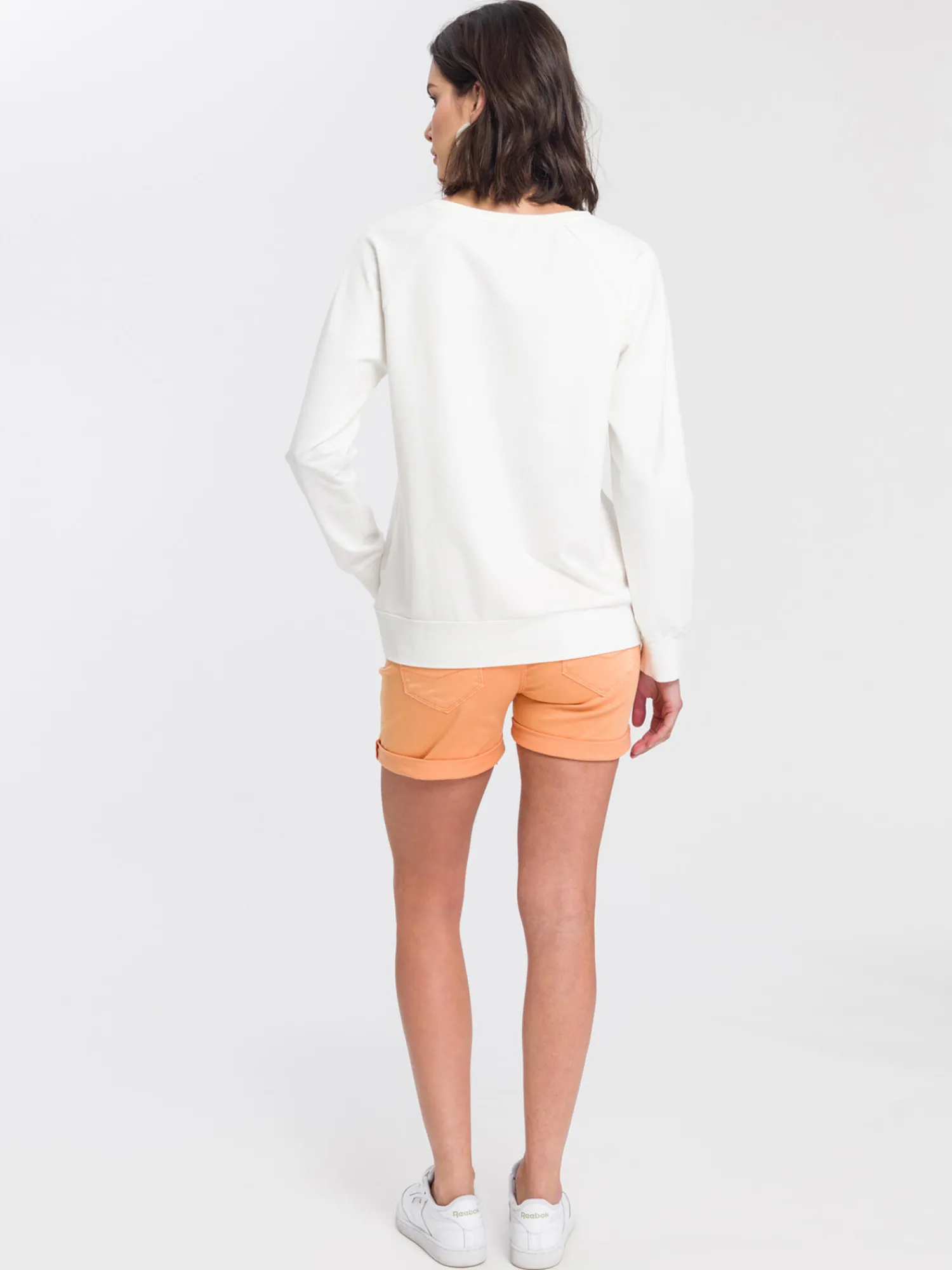 Bluza damska z nadrukiem 65344-028<Cross Jeans Clearance