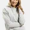 Bluza damska szara z kapturem 65456-004 GREY MELANGE<Cross Jeans Hot