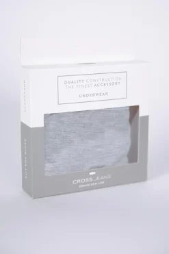 Bokserki męskie szare 0346D-004<Cross Jeans Outlet