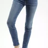 Jeansy damskie ciemnoniebieskie Slim fit Anya P 489-218<Cross Jeans New