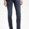 Jeansy damskie ciemnoniebieskie Slim Fit Anya P 489-136<Cross Jeans New