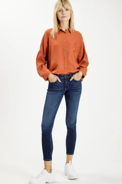 Jeansy damskie ciemnoniebieskie Super Skinny Fit Jolie P 439-008<Cross Jeans Hot