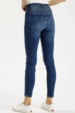 Jeansy damskie ciemnoniebieskie Super Skinny Fit Judy P 429-117<Cross Jeans Hot