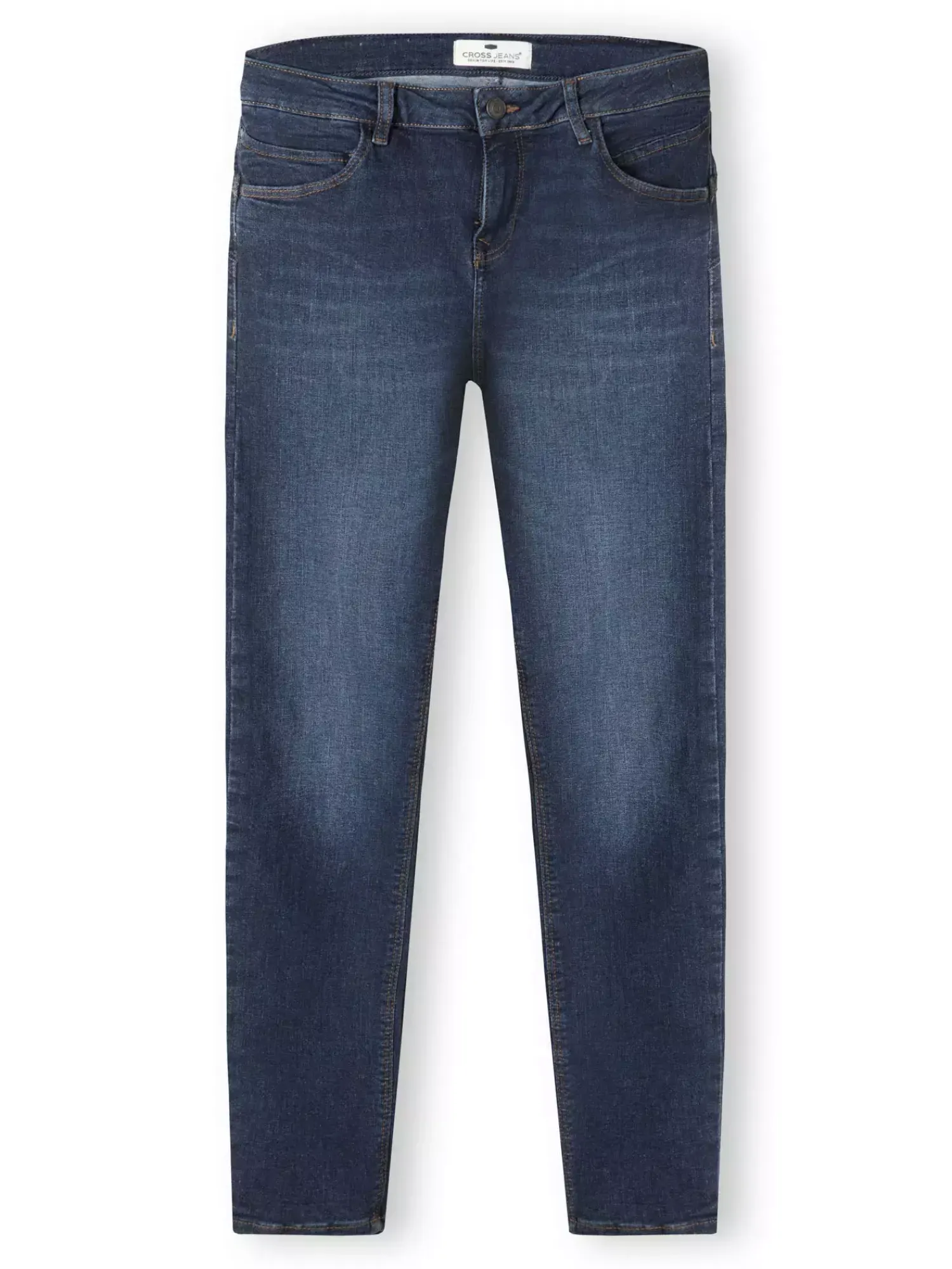 Jeansy damskie ciemnoniebieskie Super Skinny Fit Page P 419-037<Cross Jeans New