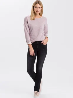 Jeansy damskie czarne Slim Fit Anya P 489-166<Cross Jeans Sale