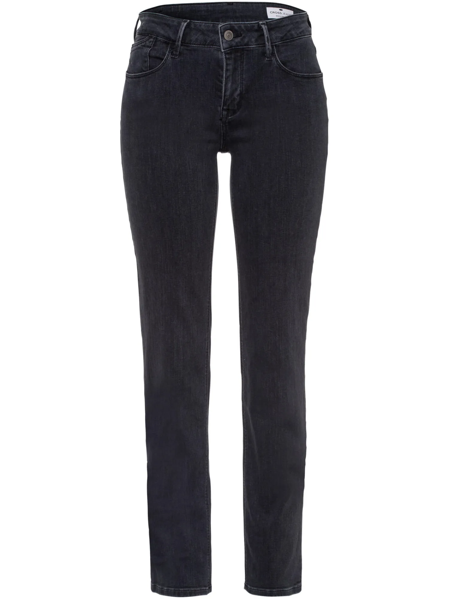 Jeansy damskie czarne Slim Fit Anya P 489-166<Cross Jeans Sale