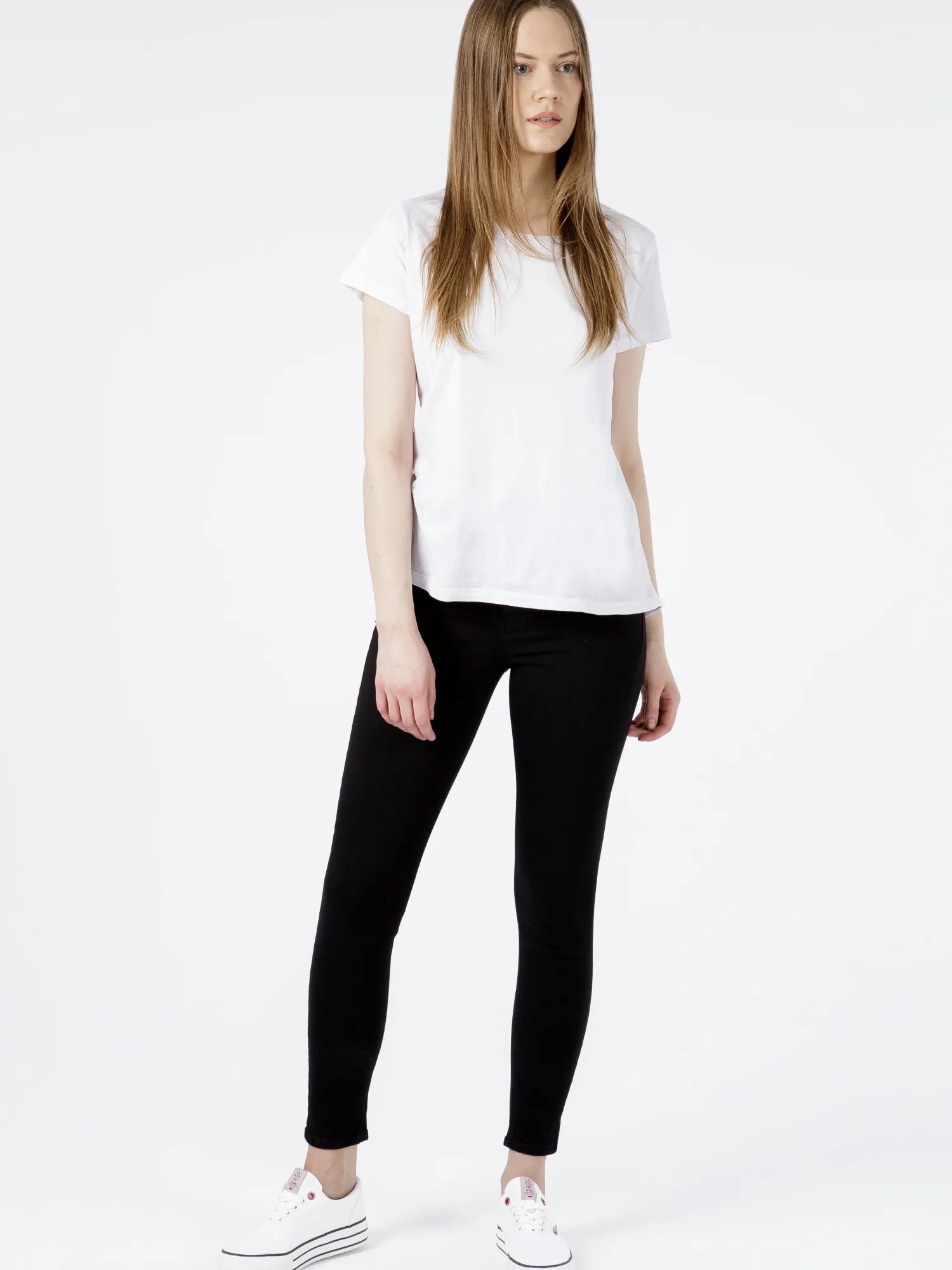 Jeansy damskie czarne super skinny C 4545-005<Cross Jeans Clearance