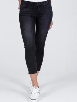 Jeansy damskie czarne Super Skinny Fit Alyss P 474-114<Cross Jeans Discount