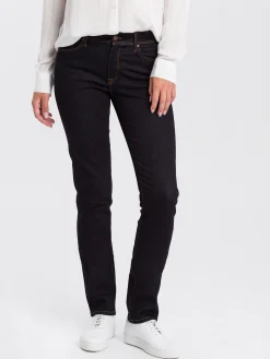 Jeansy damskie granatowe Slim Fit Anya P 489-165<Cross Jeans Online