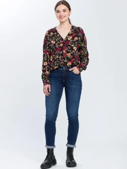 Jeansy damskie granatowe Slim Fit Anya P 489-182<Cross Jeans Best