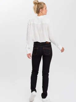 Jeansy damskie granatowe Slim Fit Anya P 489-165<Cross Jeans Online
