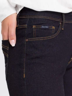 Jeansy damskie granatowe Slim Fit Anya P 489-165<Cross Jeans Online