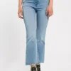 Jeansy damskie jasnoniebieskie Cropped Flare Fit P 518-006<Cross Jeans Fashion