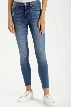 Jeansy damskie niebieskie Super Skinny Fit Judy P 429-123<Cross Jeans New