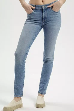 Jeansy damskie niebieskie Slim fit Anya P 489-223<Cross Jeans Best
