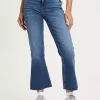 Jeansy damskie niebieskie Cropped Flare Fit P 518-005<Cross Jeans Online