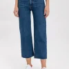 Jeansy damskie niebieskie Wide Leg Cropped P 516-007<Cross Jeans Outlet