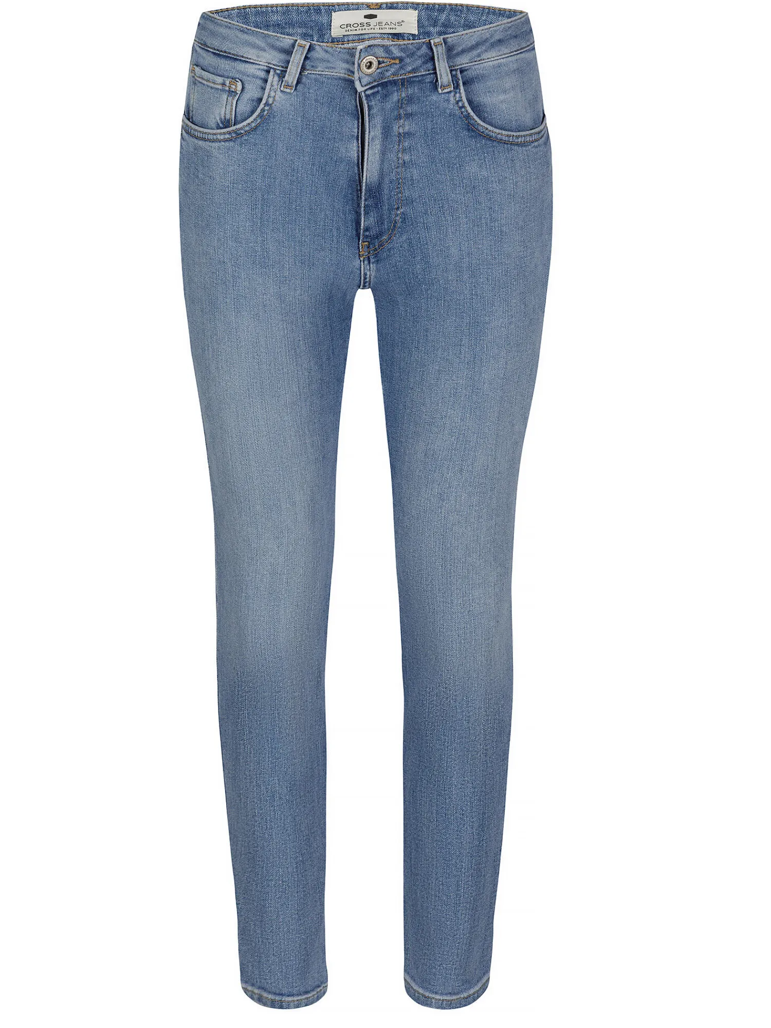 Jeansy damskie niebieskie Mom Jeans New mom P 509-008<Cross Jeans New