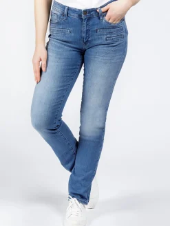 Jeansy damskie Slim Fit Anya P 489-188<Cross Jeans Discount