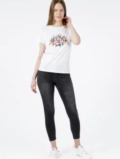 Jeansy damskie z wysokim stanem Judy P 429-096<Cross Jeans Fashion