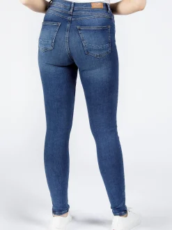 Jeansy damskie z wysokim stanem Judy P 429-105<Cross Jeans New