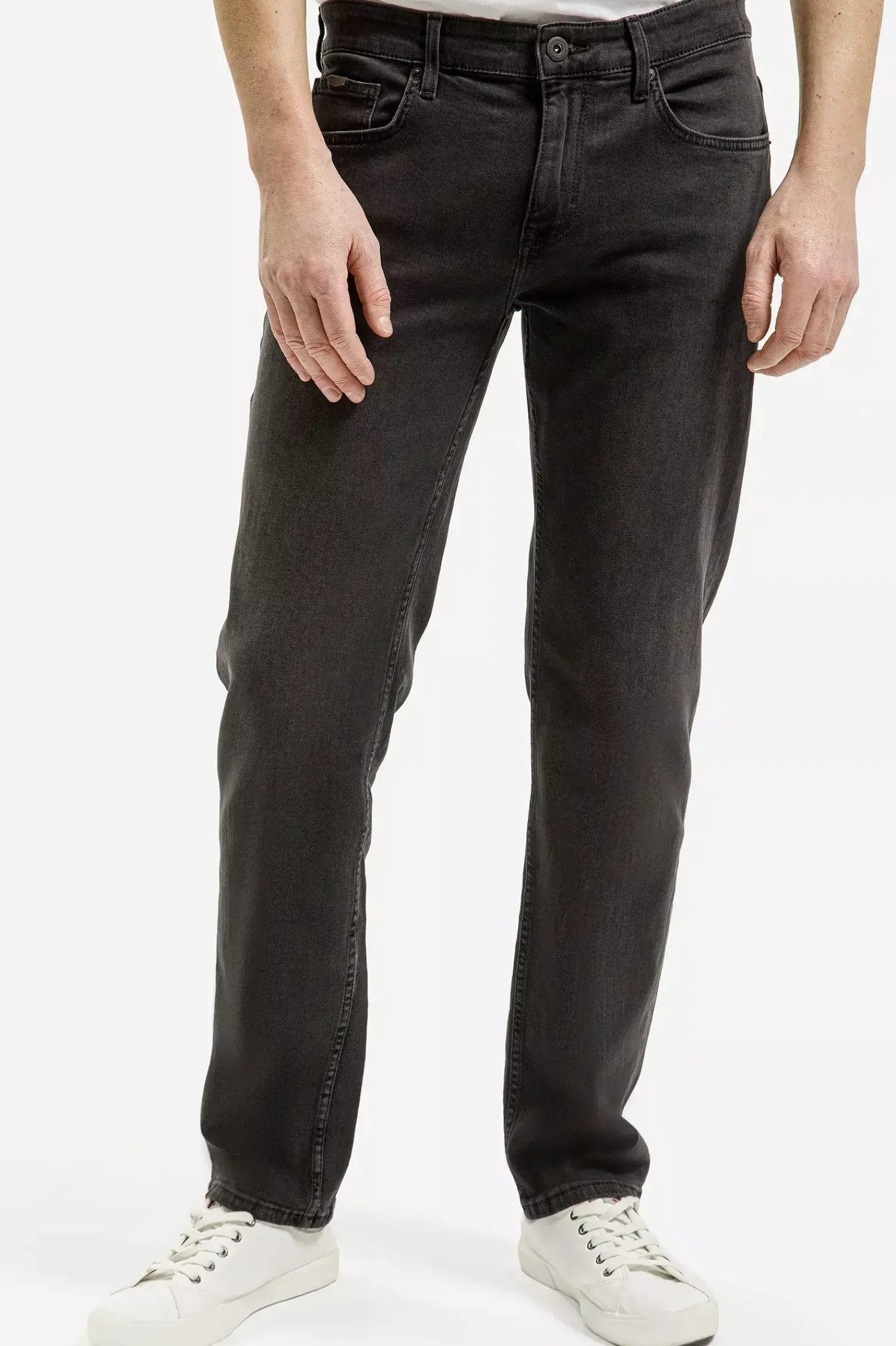 Jeansy męskie czarne Regular Fit Jack F 194-648<Cross Jeans Best