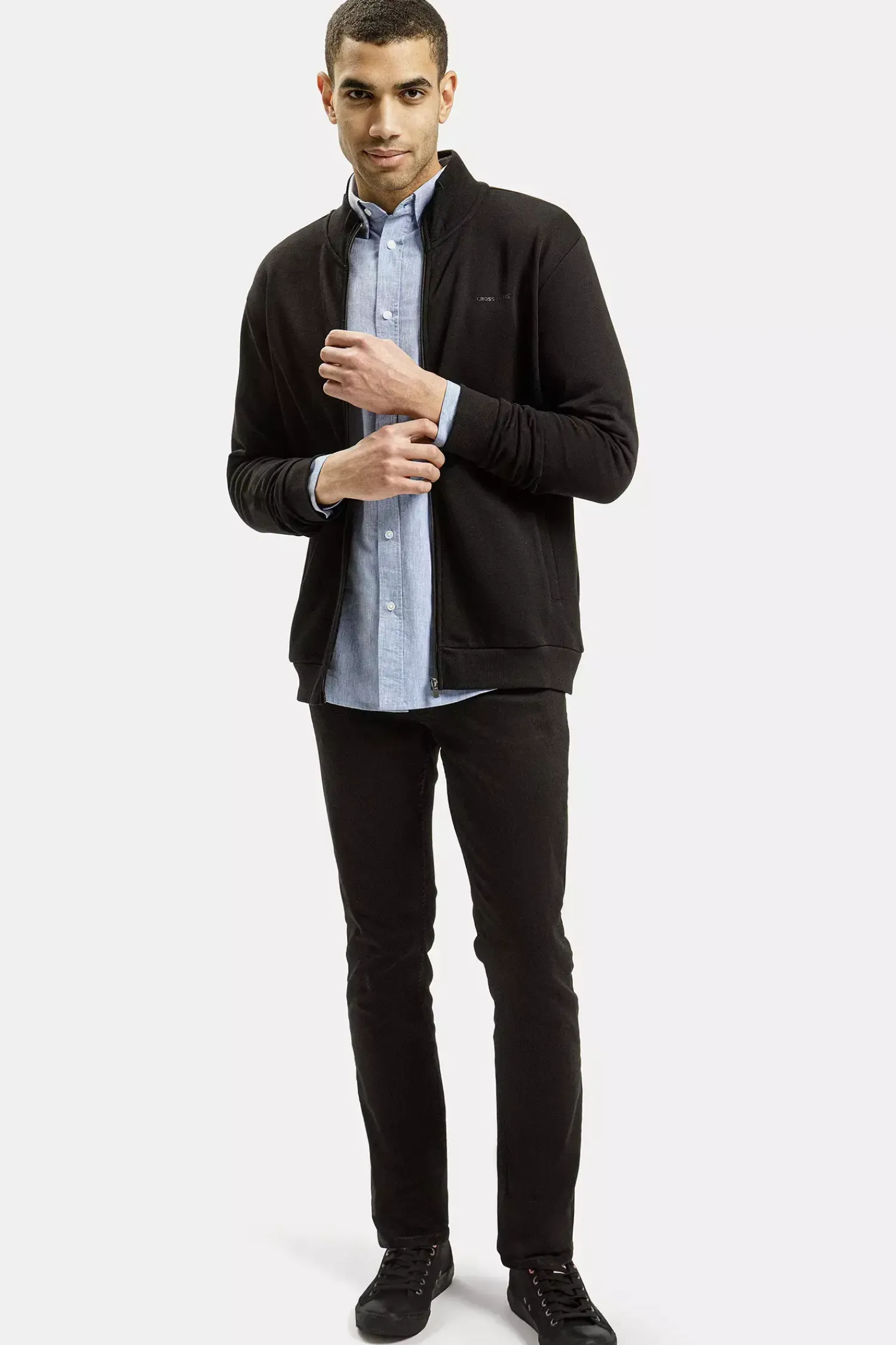 Jeansy męskie czarne Slim Fit Blake E 185-123<Cross Jeans Outlet