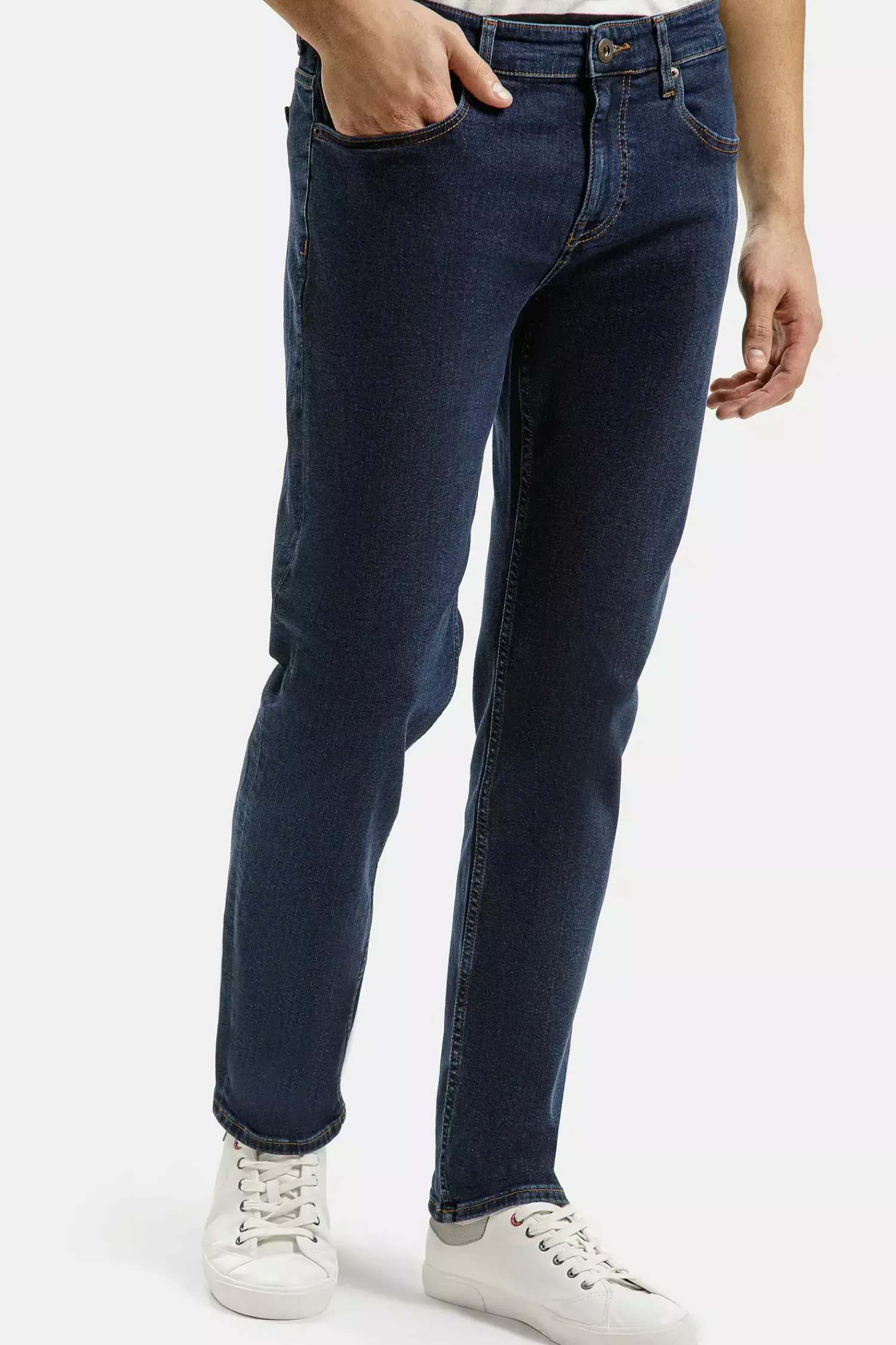 Jeansy męskie granatowe Regular Fit Jack F 194-820<Cross Jeans Fashion
