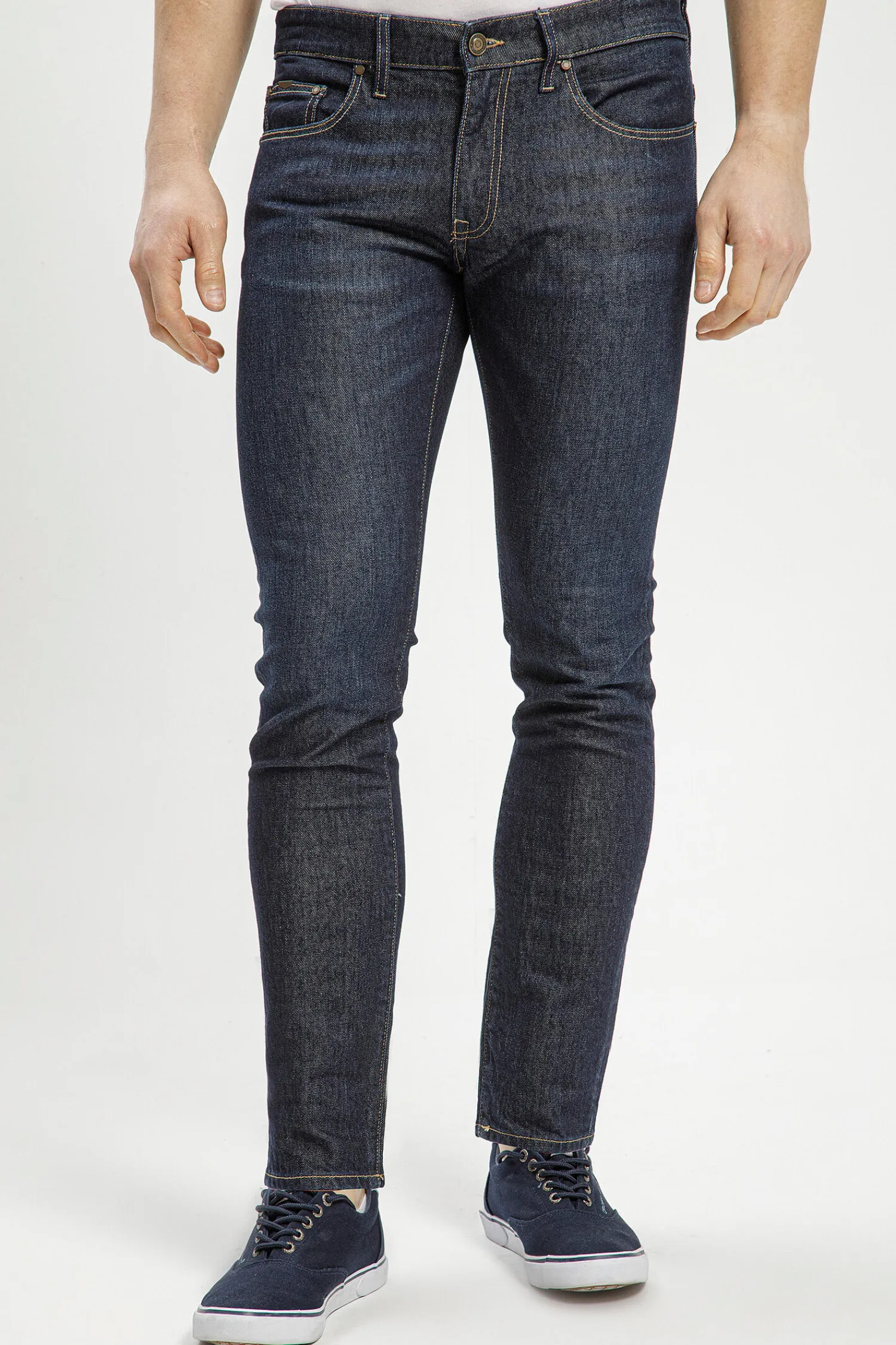 Jeansy męskie granatowe Regular Fit Tapered F 152-143<Cross Jeans New