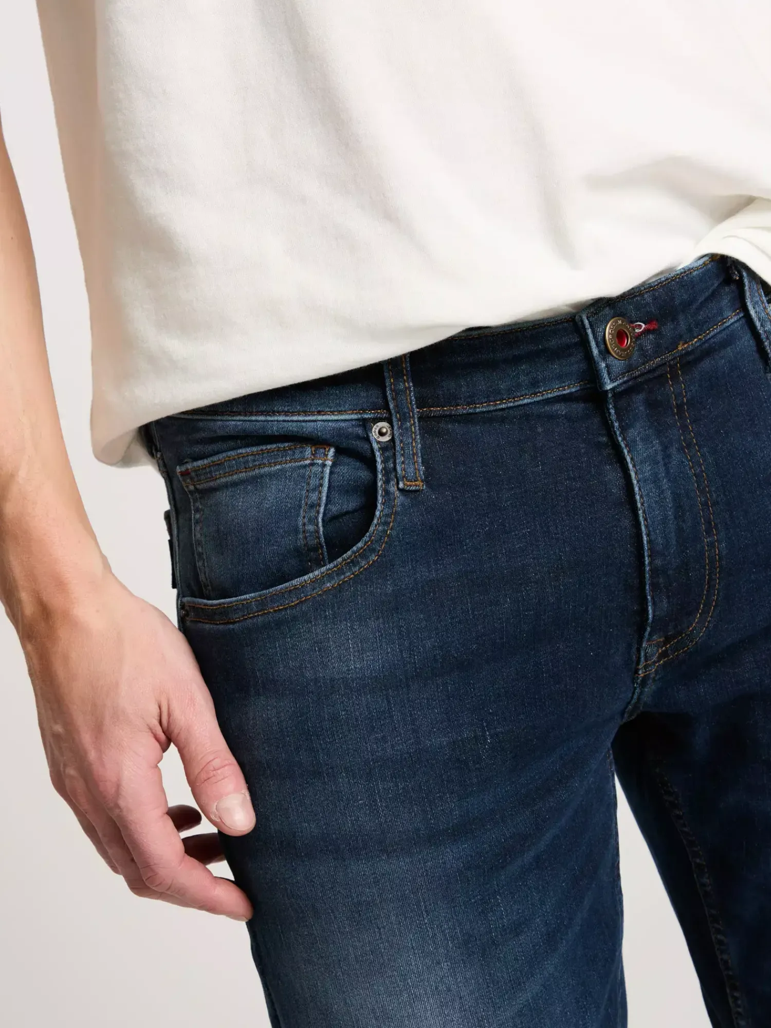 Jeansy męskie granatowe Slim Fit Damien E 198-091<Cross Jeans Clearance