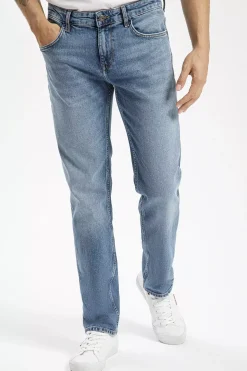 Jeansy męskie niebieskie Regular Fit Jack F 194-275<Cross Jeans Best