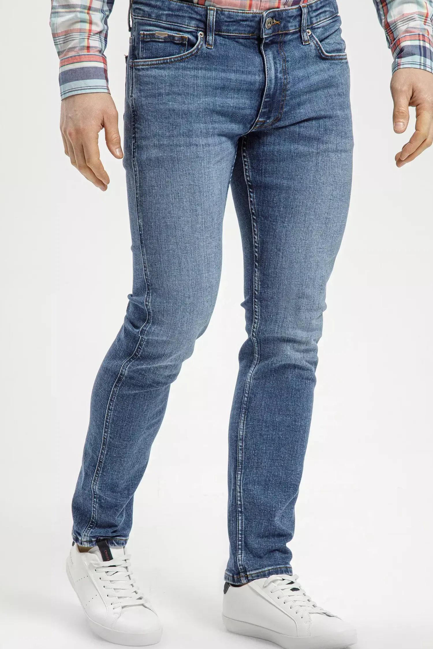 Jeansy męskie niebieskie Regular Fit Greg C 132-073<Cross Jeans Hot