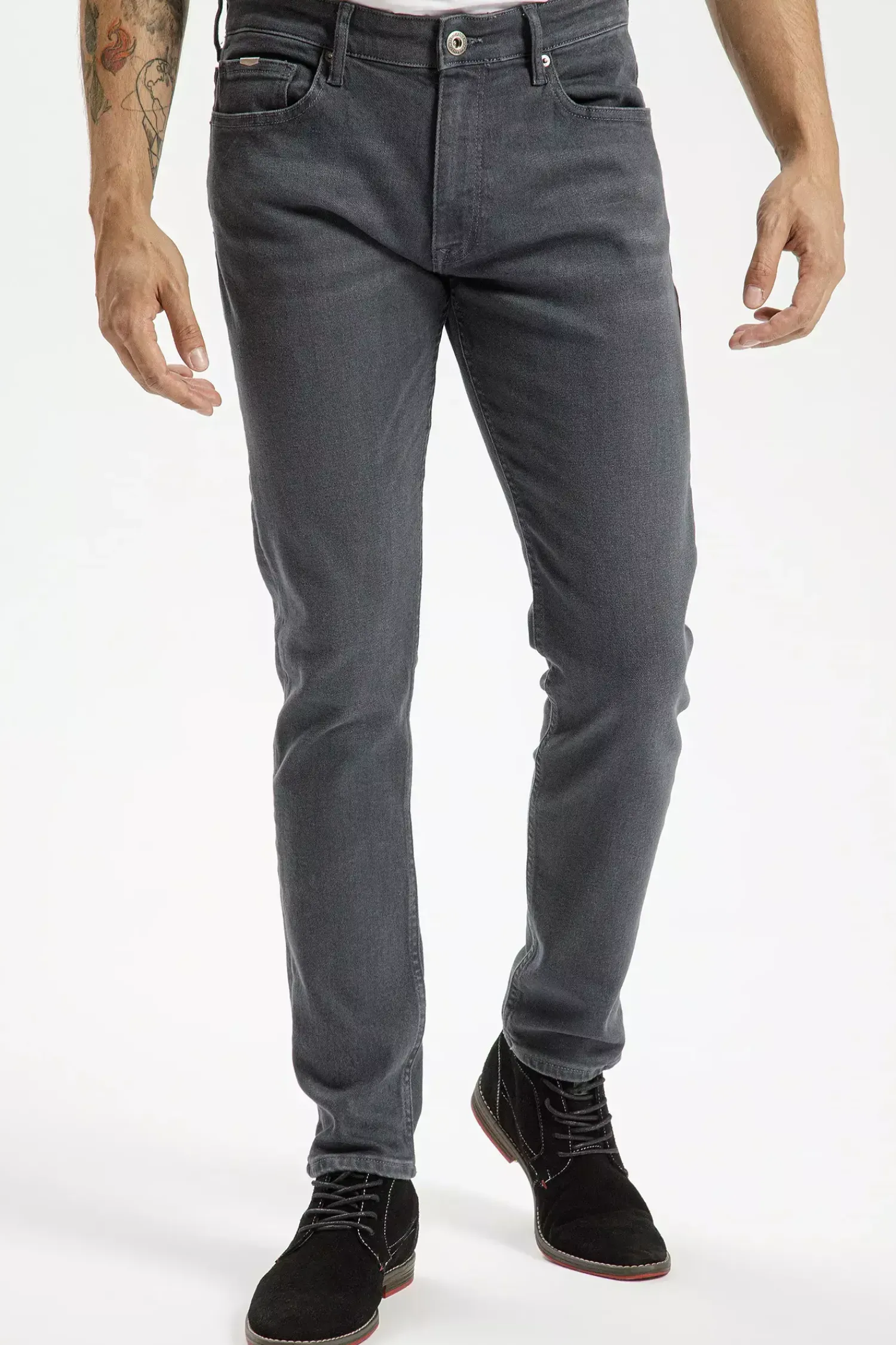 Jeansy męskie szare Slim Fit Blake E 185-163<Cross Jeans Clearance