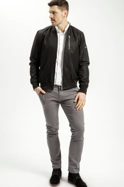 Koszula męska biała długi rękaw 35253-008<Cross Jeans Clearance