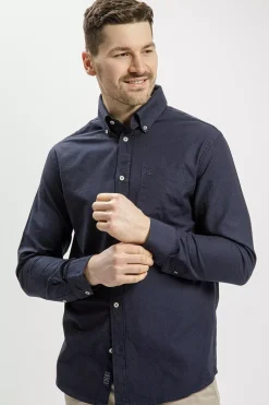 Koszula męska granatowa 35253-001<Cross Jeans Discount