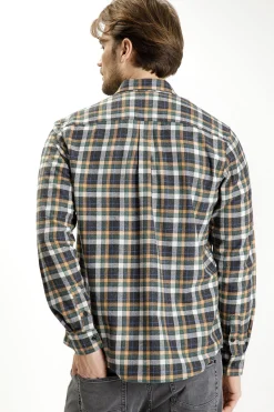 Koszula męska w kratkę 35457-002<Cross Jeans Outlet