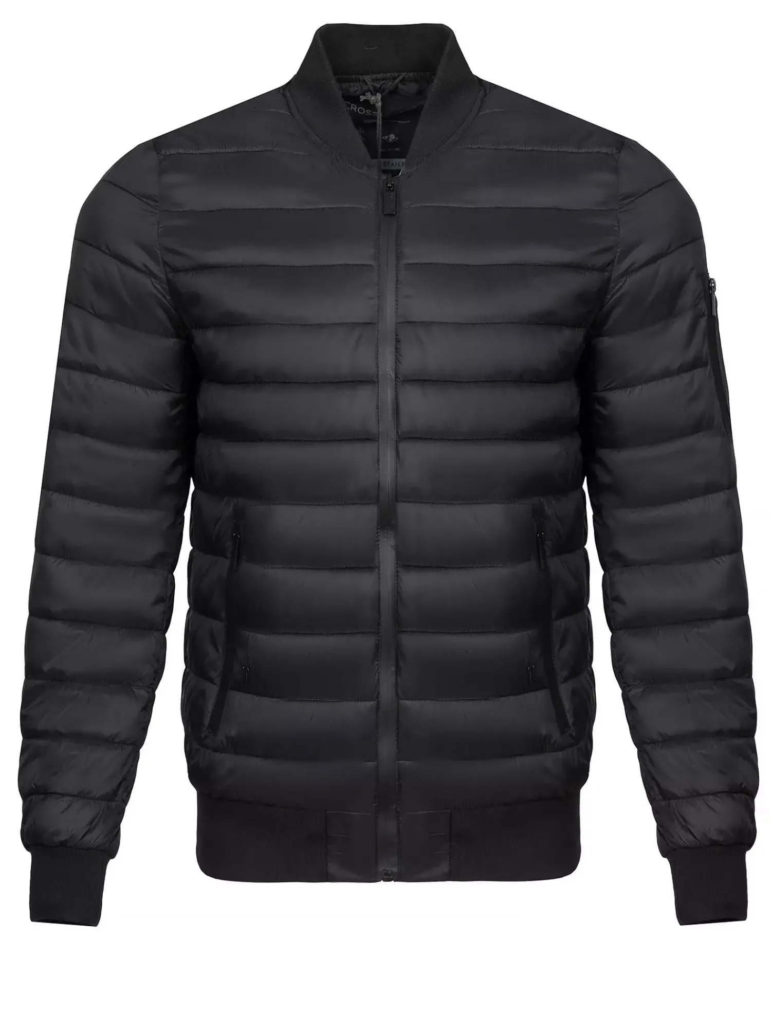 Kurtka bomberka męska czarna 40243-020<Cross Jeans Discount