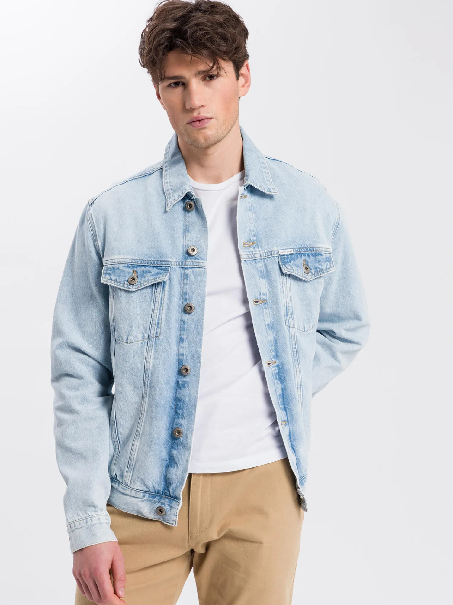 Kurtka męska jeansowa A 315-066<Cross Jeans Best