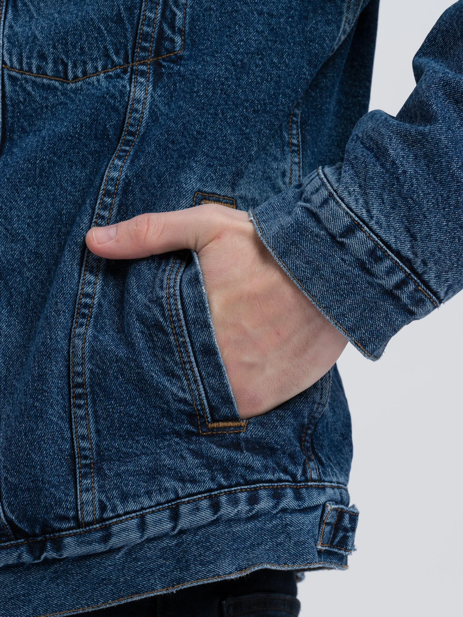 Kurtka męska jeansowa ocieplana A 314-005<Cross Jeans Outlet