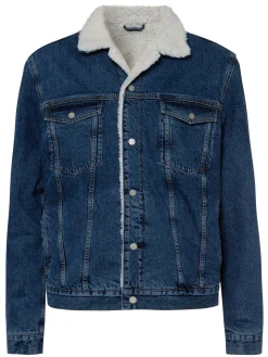 Kurtka męska jeansowa ocieplana A 314-005<Cross Jeans Outlet