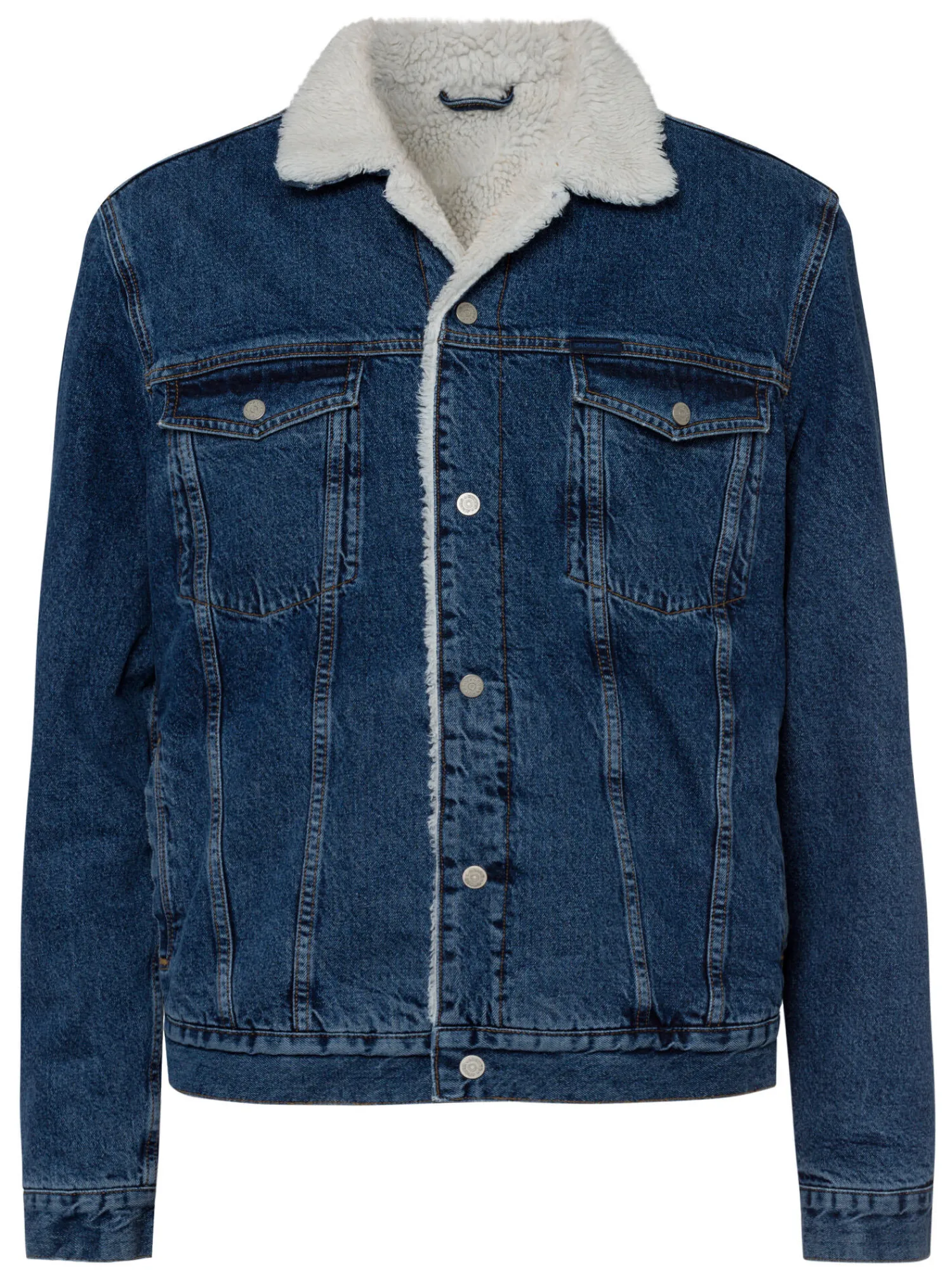 Kurtka męska jeansowa ocieplana A 314-005<Cross Jeans Outlet