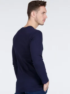 Longsleeve męski granatowy 15129-001<Cross Jeans Clearance