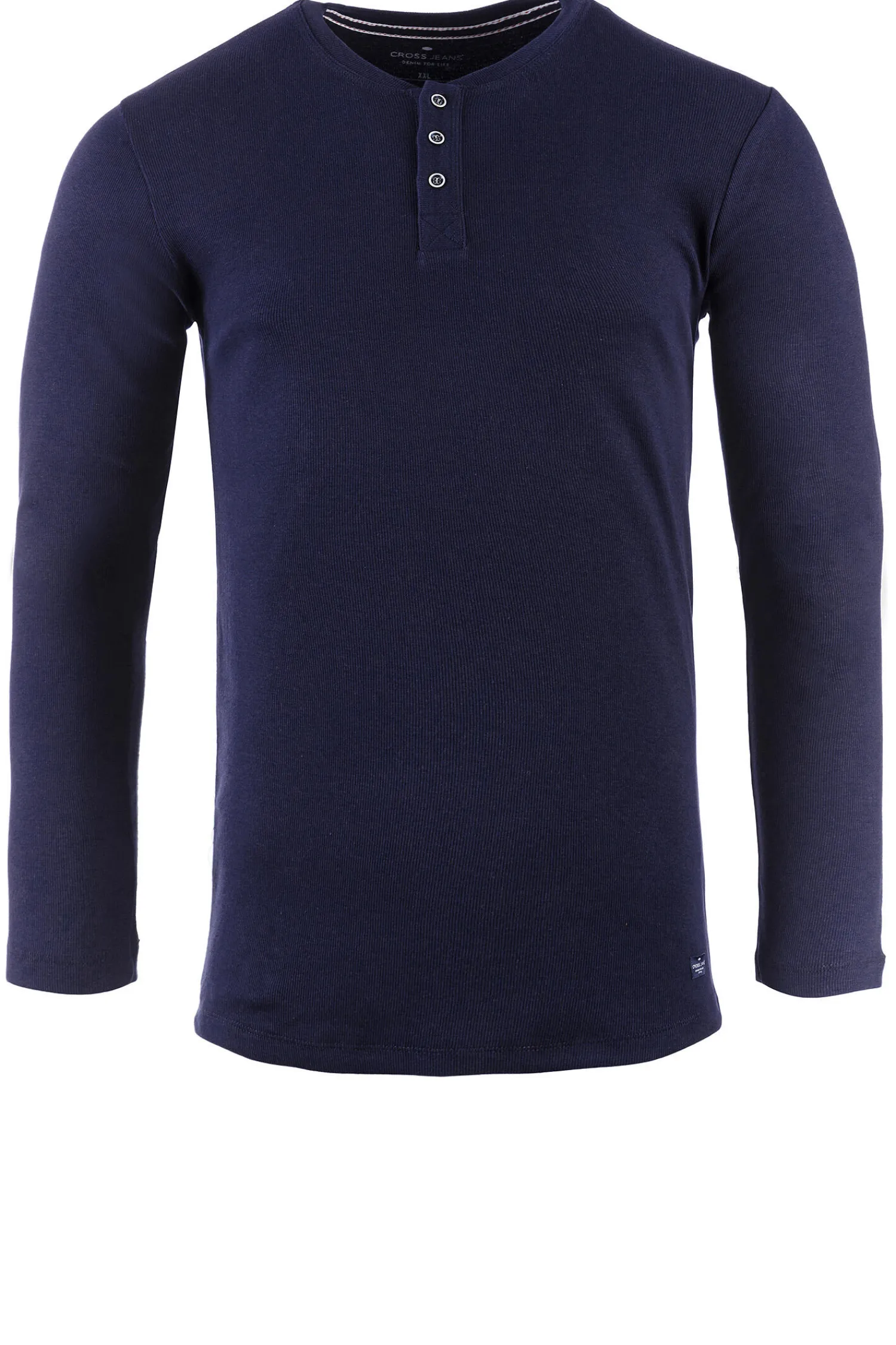 Longsleeve męski granatowy 15129-001<Cross Jeans Clearance