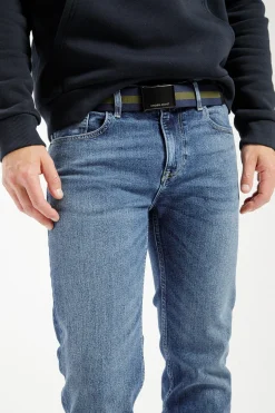 Pasek parciany męski granatowy 0562K-001<Cross Jeans Best