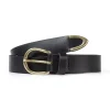 Pasek skórzany damski czarny 0636K-020<Cross Jeans Clearance