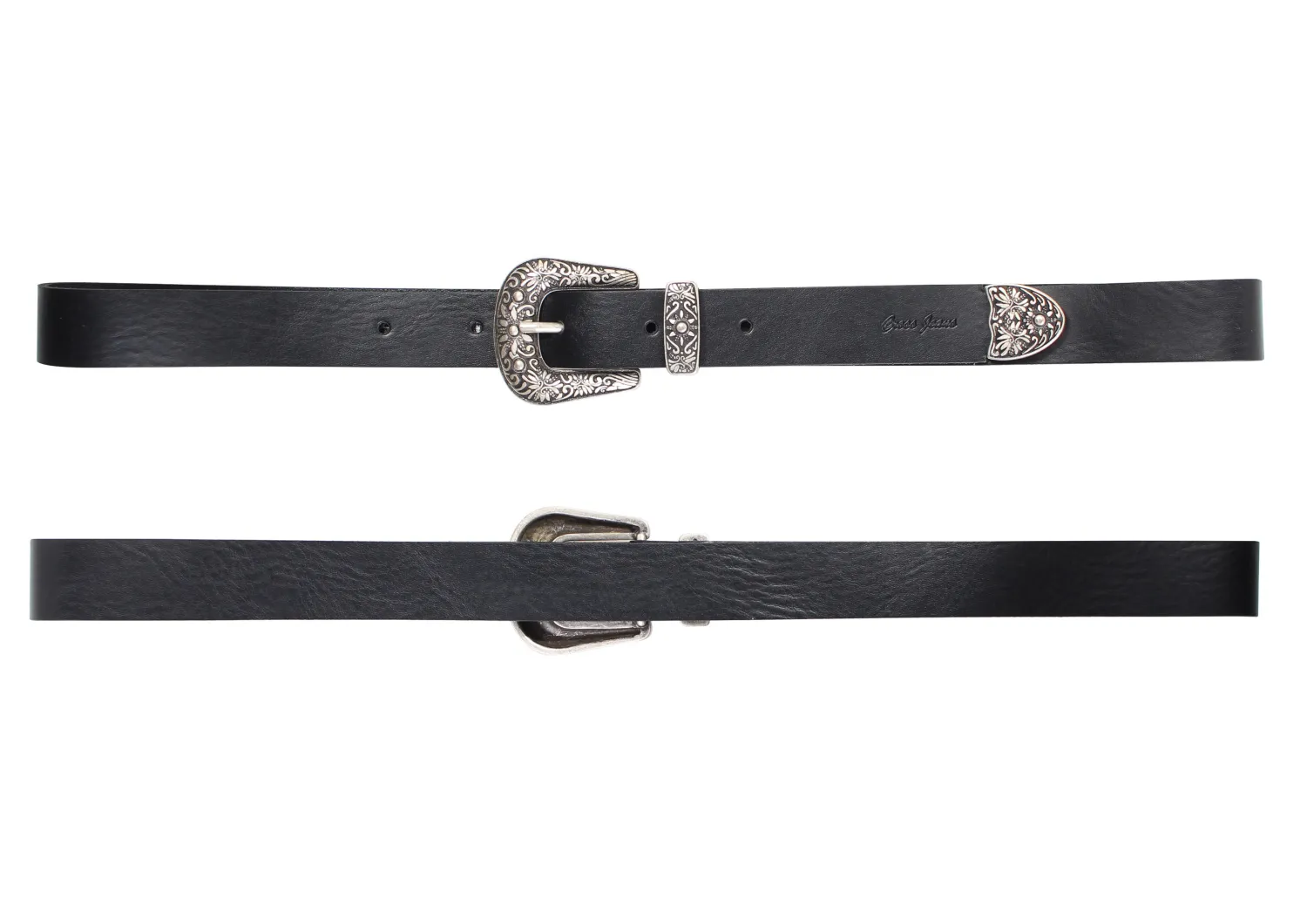 Pasek skórzany damski czarny 0444K-020<Cross Jeans New