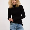 Półgolf damski czarny 73337-020<Cross Jeans Outlet