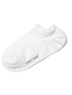 Skarpetki męskie krótkie białe 0491P-008 WHITE<Cross Jeans Best